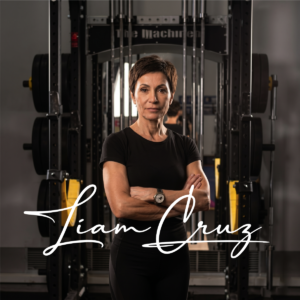 Custom handwritten signature logo design for Liam Cruz fitness trainer personal brand